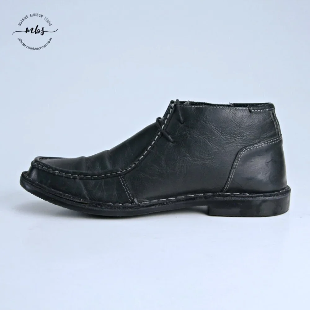 Steve Madden Handler Wallabee Boots‎ Black Men 8